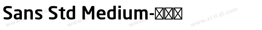 Sans Std Medium字体转换